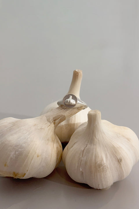 Garlic Silver Ring