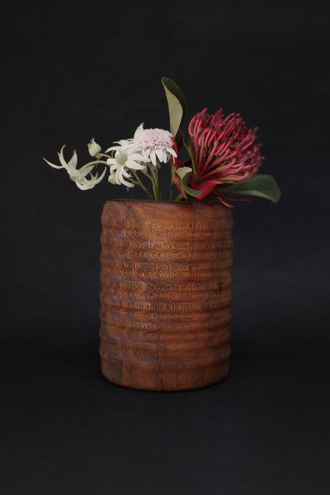 Kirin Wooden Vase
